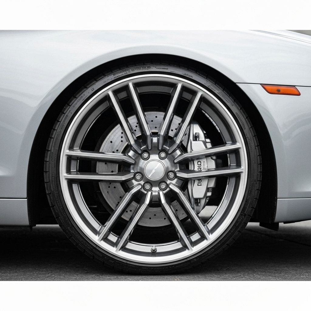 Silver coupe with ceramic coated wheels